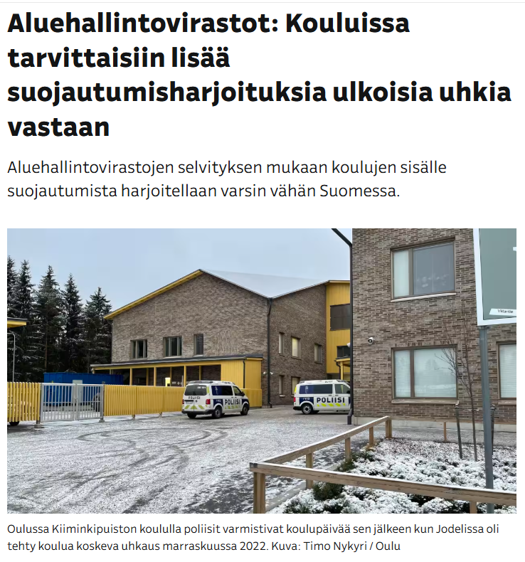 Yle kertoi Aluehallintovirastojen selvityksen tuloksista 2024.
